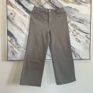 FDJ Olivia Wide Leg Jeans Womens 8 Boho Retro Stretch Denim High Waisted Fall